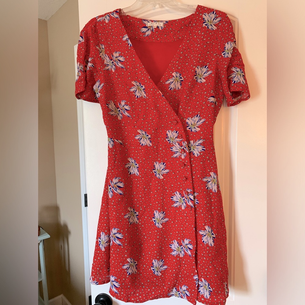 Floral multicolored mini dress